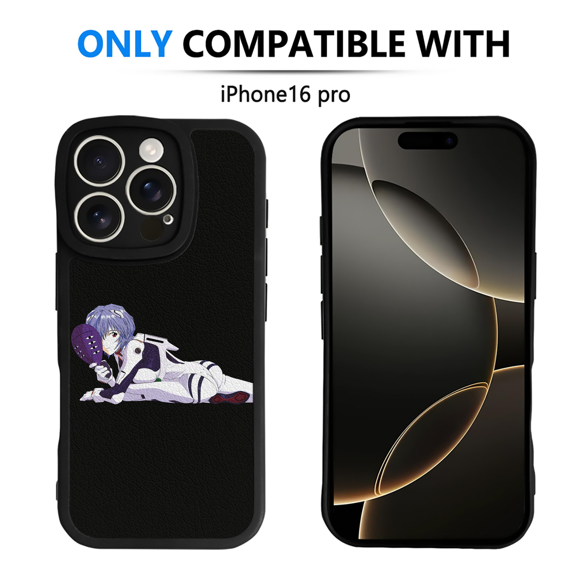 （画像用） EVA 新世紀エヴァンゲリオン 【iPhone 16シリーズ対応】シリコンスマホケース（レザー調） 材質：シリコン